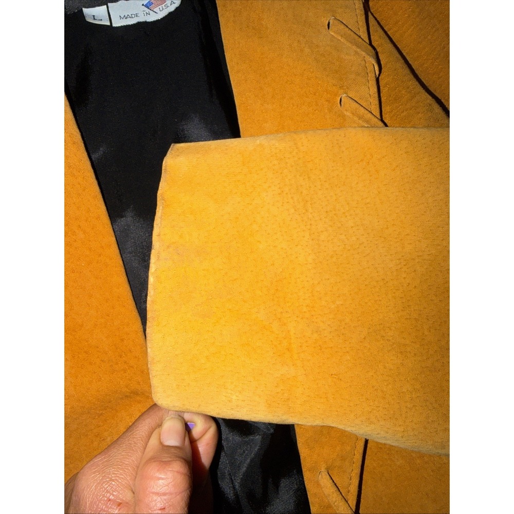 Phoenix Leather Fringe Light Tan‎ Short Large Sized Jacket made in the USA Used - Picture 4 of 12